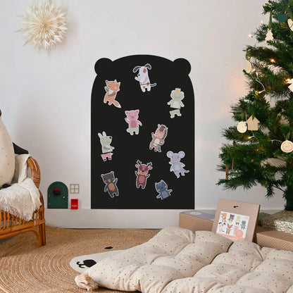 Magnettafel in Form eines Bären mit den Tier-Puzzle Magneten