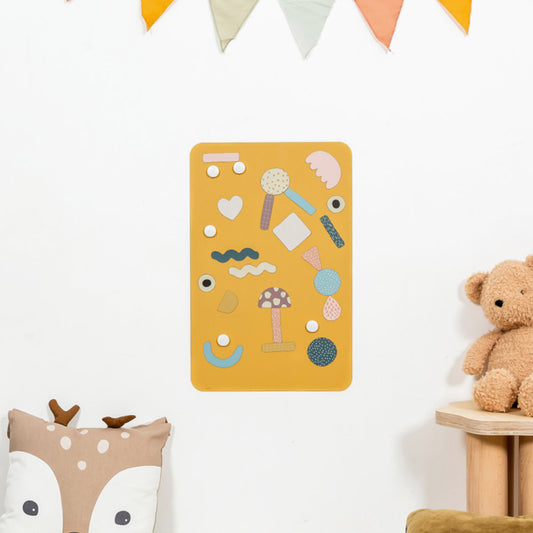 ZWEITE CHANCE: Magnettafel ECKIG S - Senf - inkl. Magneten