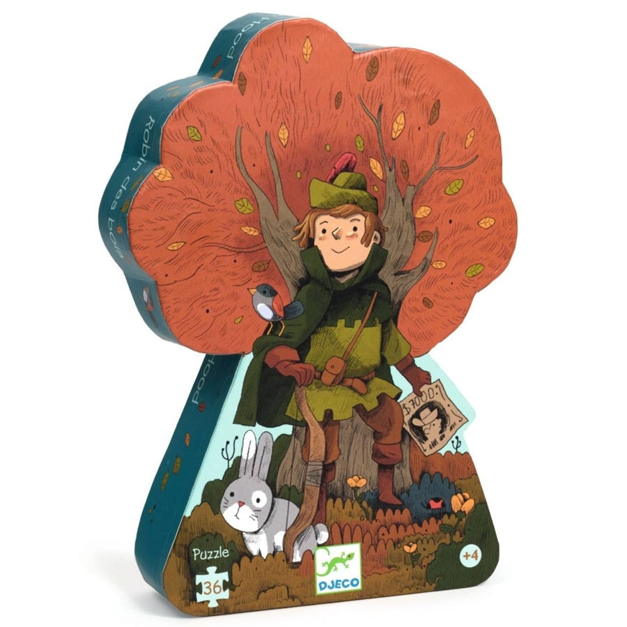 Djeco Puzzle „Robin Hood“ – 36-teiliges Puzzle für Kinder ab 4 – FAMBEES