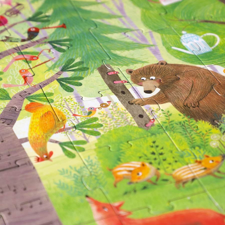 Das Puzzle von Londji ist aus hochwertigem Karton gefertigt, für langen Spielspaß.