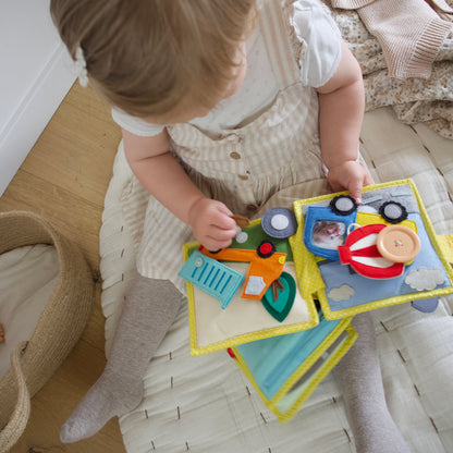 Mini Quiet Book - Mein erster Bagger