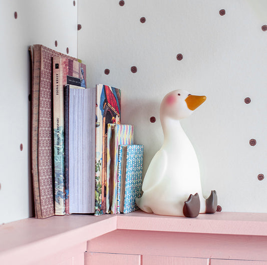Nachtlicht Schwan von Moulin Roty, auch als hübsche Dekoration für das Kinderzimmer.