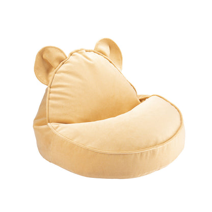 Der gelbe Sitzsack von Wigiwama erinnert an ein Sonnengelb und sieht sehr freundlich aus. 