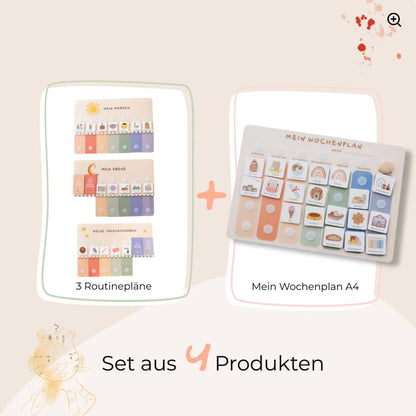 Wochenplaner inkl. 3 Routineplaner und Symbole
