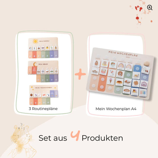 Wochenplaner inkl. 3 Routineplaner und Symbole