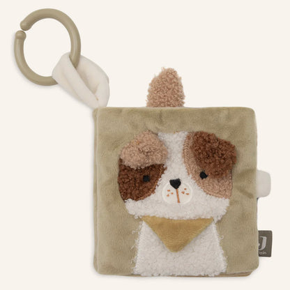 Stoffbuch von Jollein für Babys mit Anbindung für Kinderwagen und Co. 