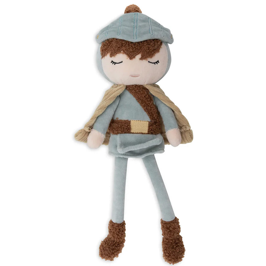 Puppe Ritter mit hübschen dezenten Farben ist perfekt zum Spielen für Kinder