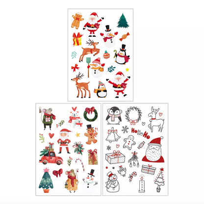 Tattoos für Kinder mit weihnachtlichen Motiven