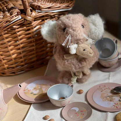 Tee-Set im Weidenkorb MAUS | Küchenspielzeug