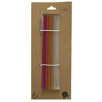 Trinkhalme aus Silikon für Kinder