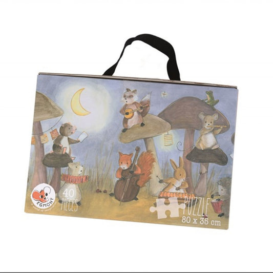 Puzzle Tiermusiker mit einer Größe von 80x35 cm