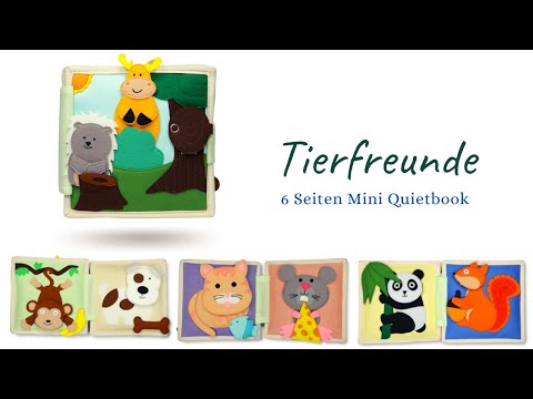 Mini Quiet Book Tierfreunde